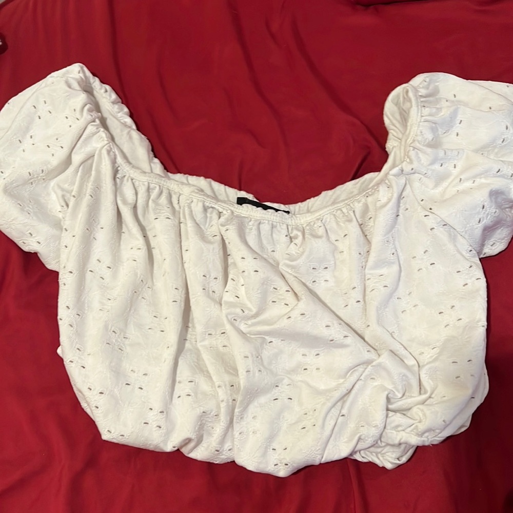 Urban Outfitters Off the Shoulder White Top